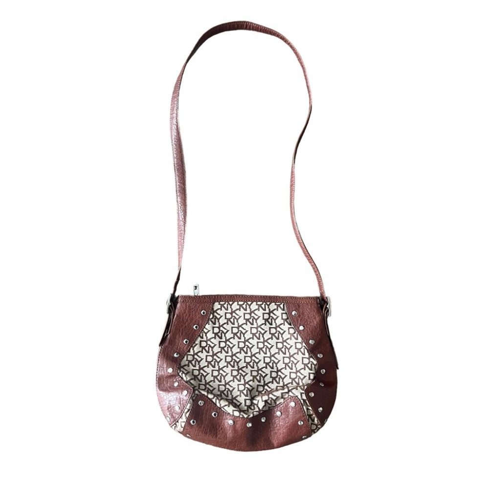 DKNY Print Stud Crossbody Bag